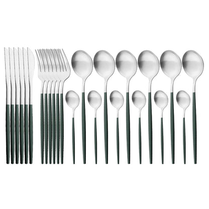 Matte Stainless Flatware Set — Linea NH-1554