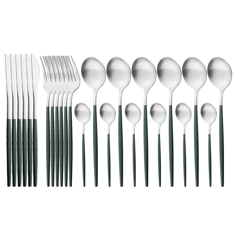 Matte Stainless Flatware Set — Linea NH-1554