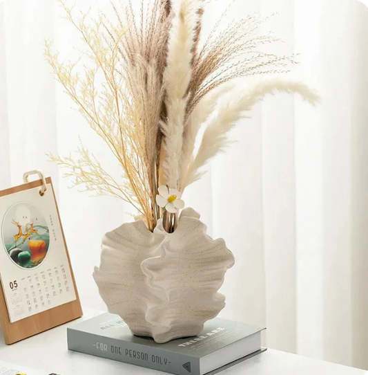 Ceramic Vase for Water Propagation, Black or White Dual-Use Vase — Atrium NH-651