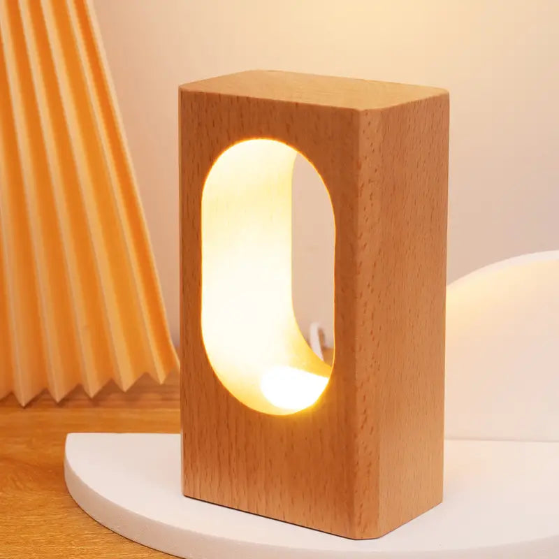 Wooden Desk Lamp, Beech Body, Dimmable LED — Meridian NH-713