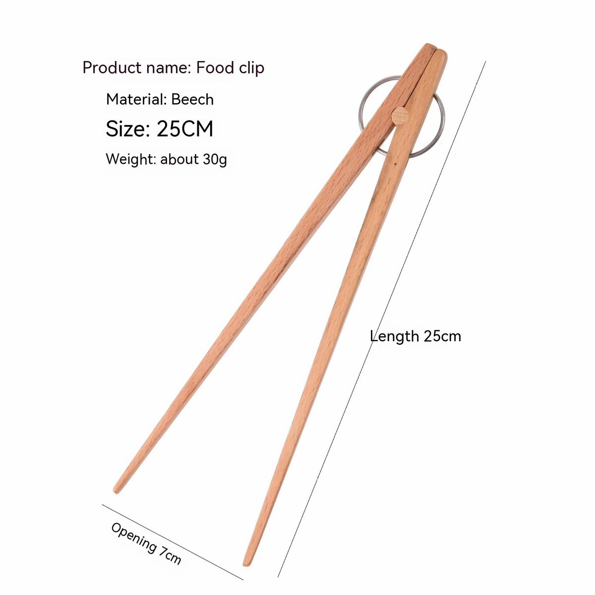 Beech Wood Bread Tongs — Grove NH-1563