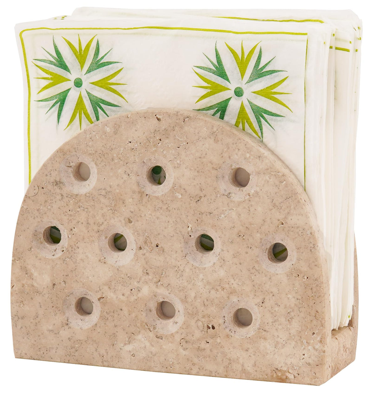 Travertine Napkin Holder — Marmo NH-1600