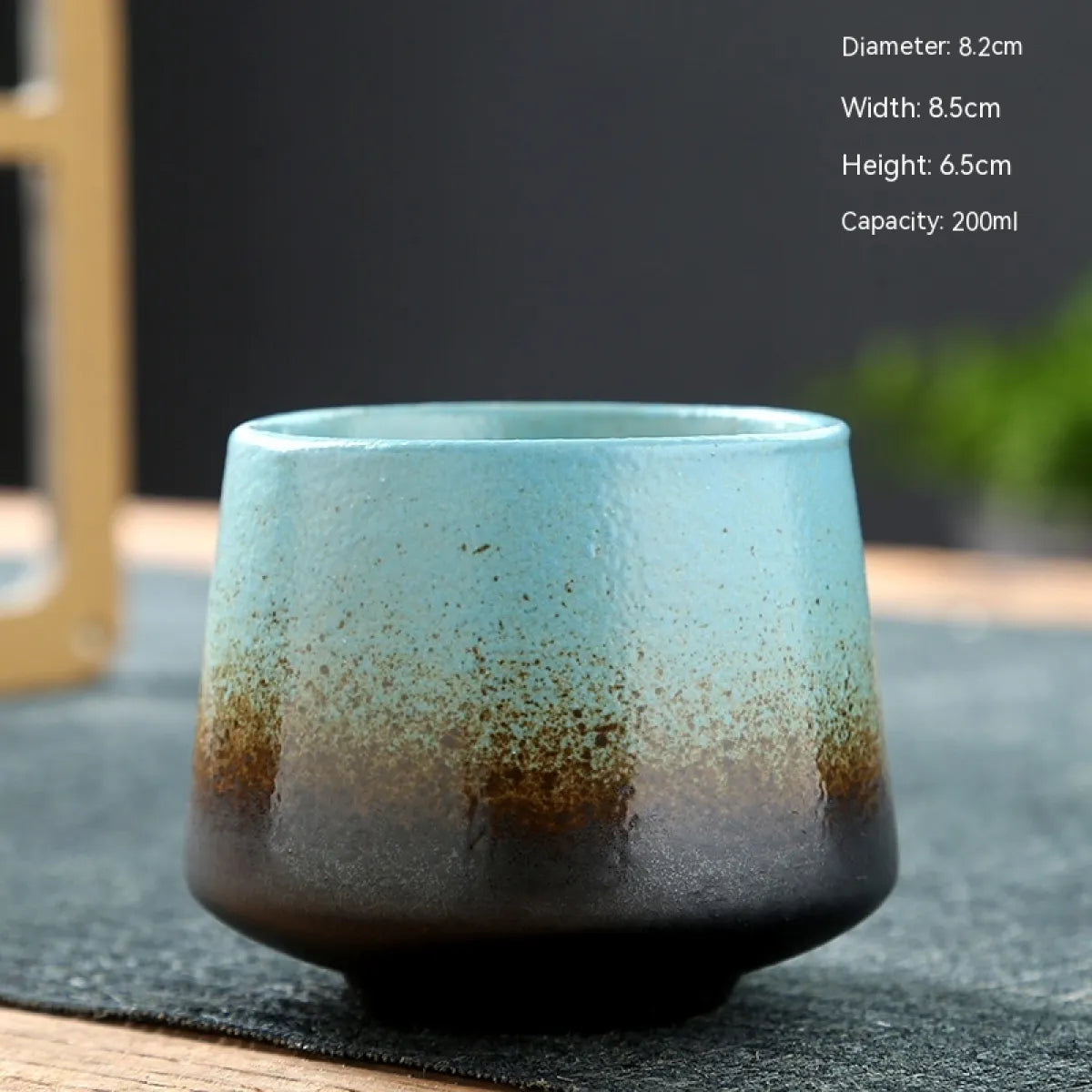 Stoneware Ceramic Cup, Microwave Safe — Marmo NH-601
