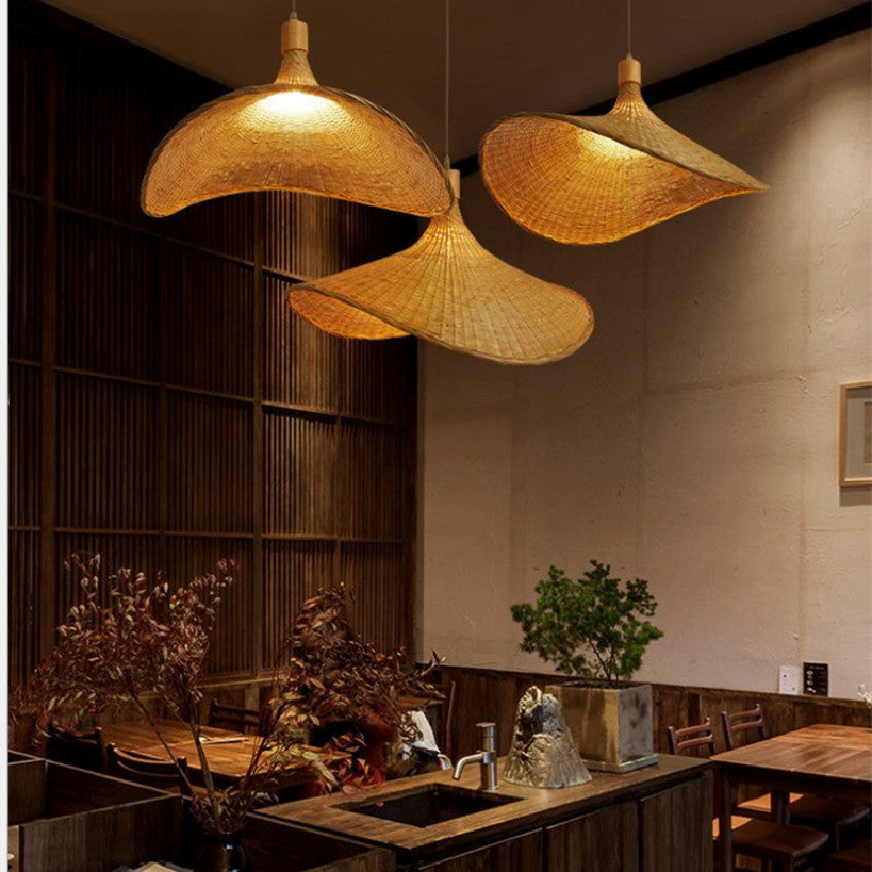 Large Bamboo Pendant Light, 30 to 100cm Diameter — Meridian NH-712