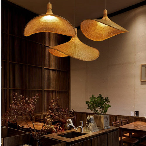 Large Bamboo Pendant Light, 30 to 100cm Diameter — Meridian NH-712