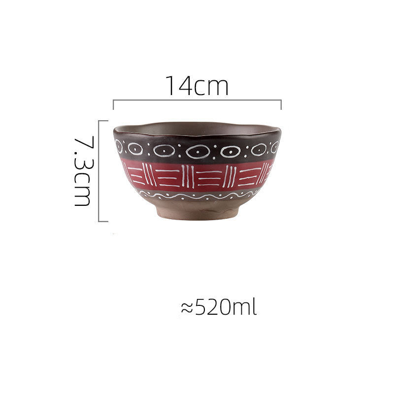 Stoneware Dinner Plates and Bowls, Colour Glaze — Marmo NH-603