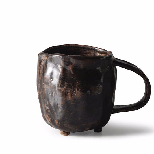 Stoneware Water Cup for Tea and Coffee, Retro Japanese Style — Marmo NH-609