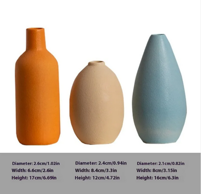 Ivory · NH BB-58 — Ceramic Vase Trio