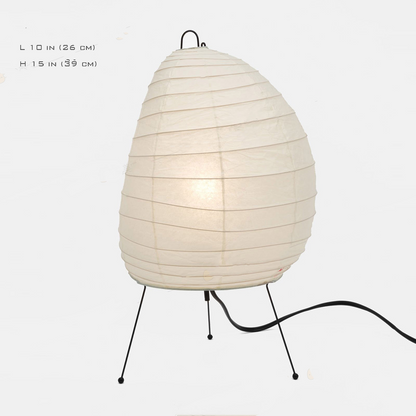 Japanese Rice Paper Table Lamp, E27 Socket — Meridian NH-704