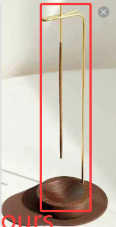 Hanging Wood Incense Burner, Inverted Design — Atrium NH-671