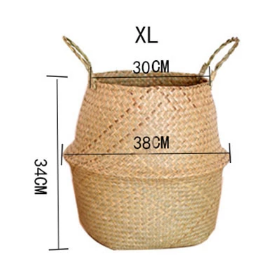 Foldable Seagrass Storage Basket — Sedge NH-924