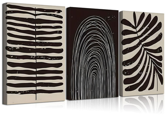 Framed Abstract Line Prints, Set of Three 40 x 60cm — Atrium NH-1406