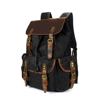 Waxed Canvas Laptop Bag with Leather Trim — Transit NH-1483