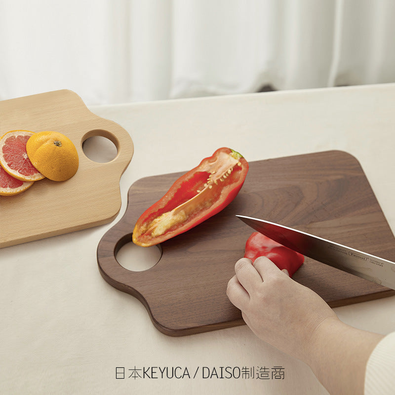 Walnut or Beech Serving Board, Irregular Edge 33.5cm — Grove NH-418