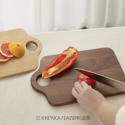 Walnut or Beech Serving Board, Irregular Edge 33.5cm — Grove NH-418