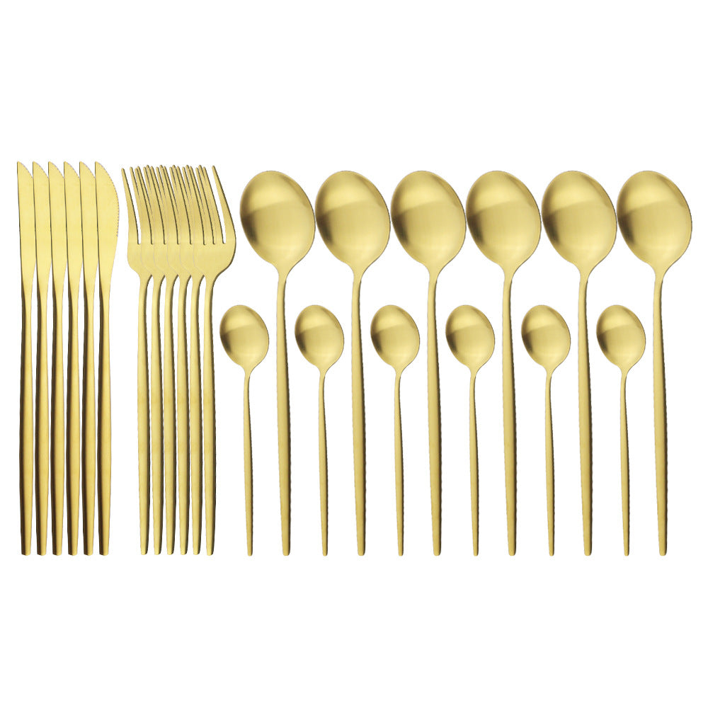 Matte Stainless Flatware Set — Linea NH-1554