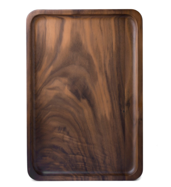 Walnut Serving Tray 34 x 23 cm, With or Without Handles — Alcova NH-634