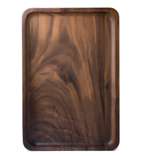 Walnut Serving Tray 34 x 23 cm, With or Without Handles — Alcova NH-634