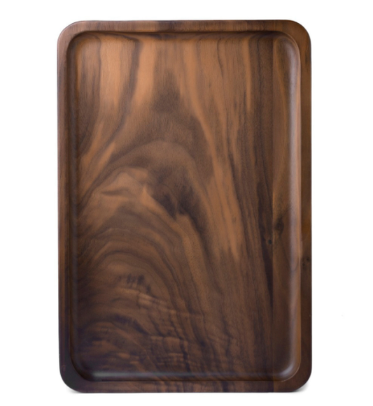 Walnut Serving Tray 34 x 23 cm, With or Without Handles — Alcova NH-634