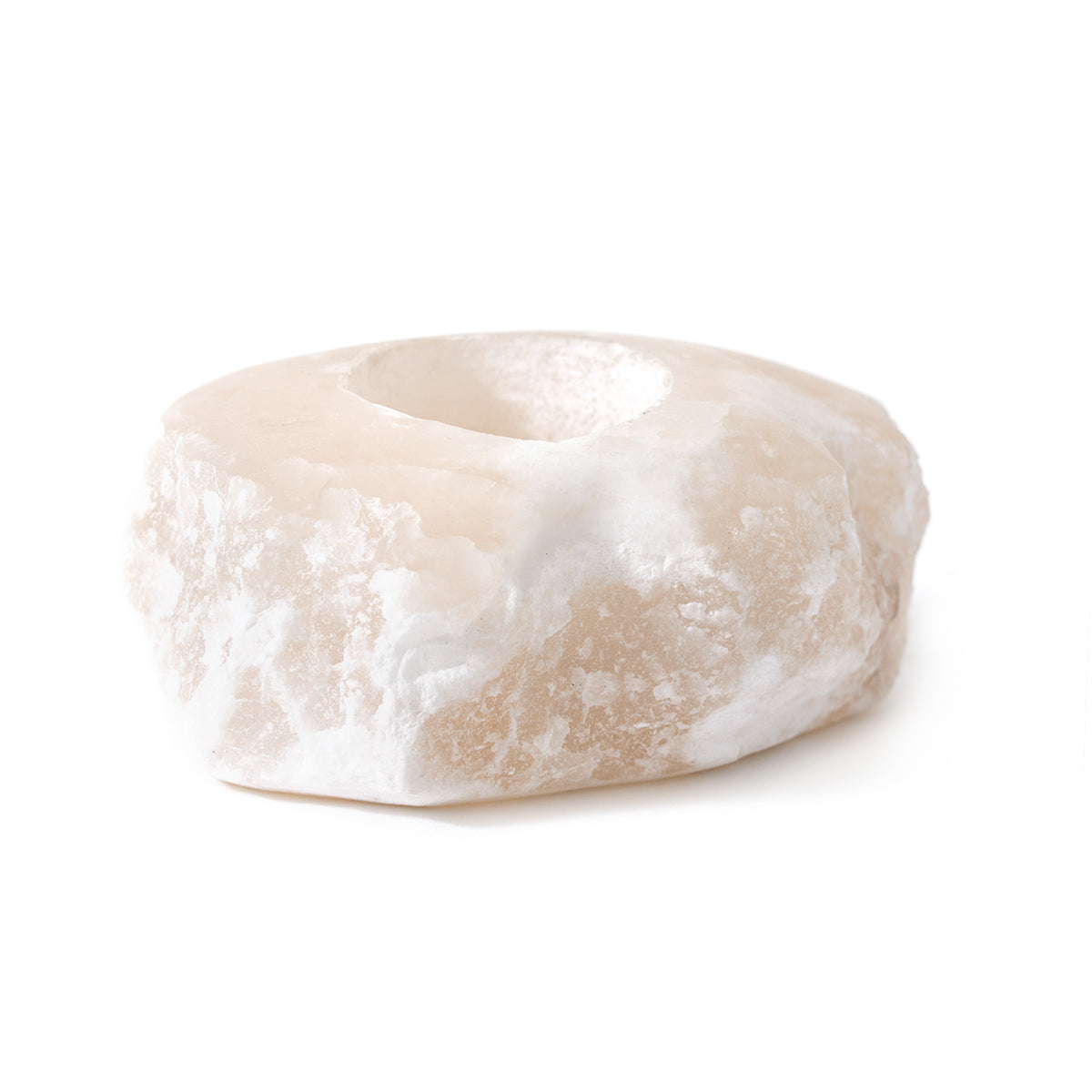 Stone Candle Holder, Textured Block Candle Base — Quarry NH-415