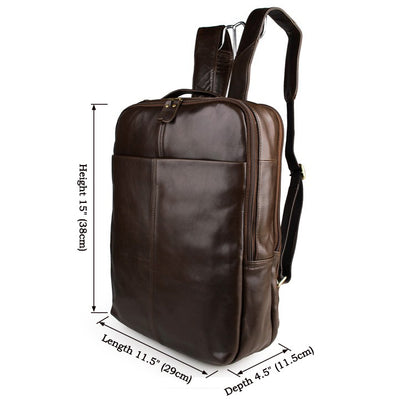 Full-Grain Leather Laptop Backpack, 15 Inch — Transit NH-1472