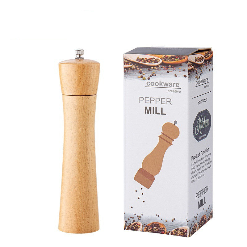 Wooden Pepper Grinder, Manual Beech Mill — Grove NH-459