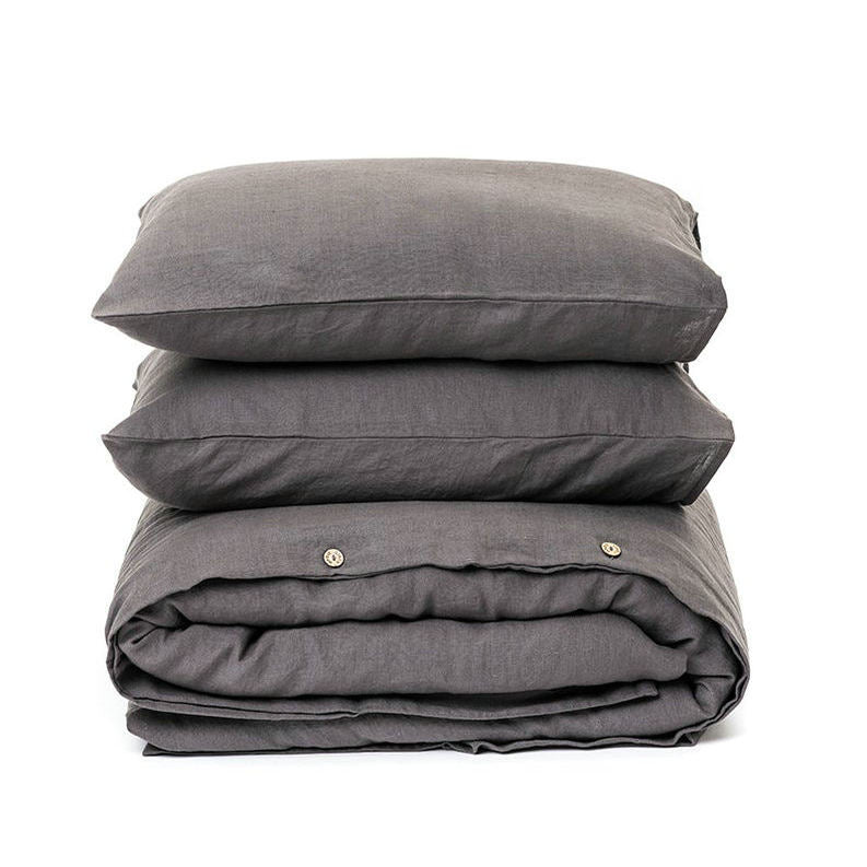 Flax Linen Duvet Cover Set, Three Pieces — Flax NH-992