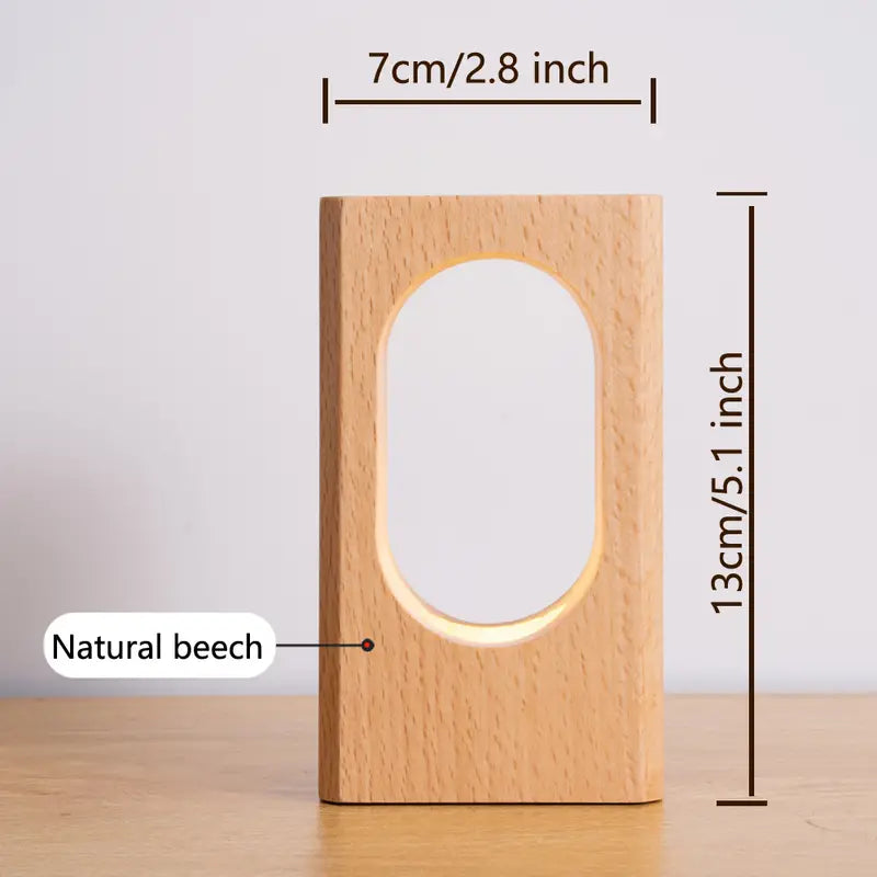 Wooden Desk Lamp, Beech Body, Dimmable LED — Meridian NH-713