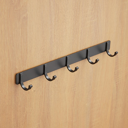 Aluminium Over-Door Towel and Coat Hook Rail, No-Drill — Latch NH-870