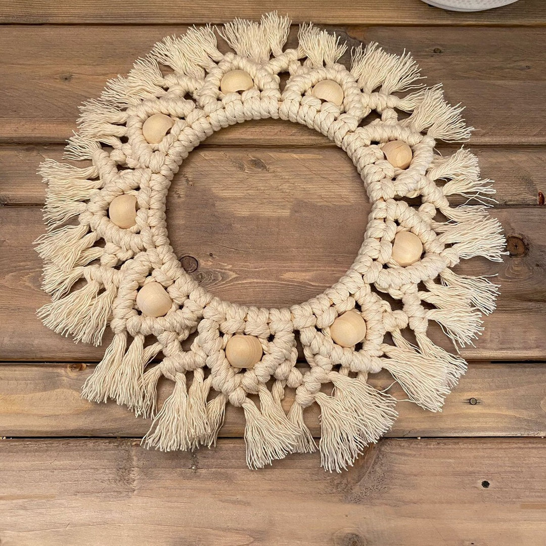 Handwoven Framed Wall Mirror — Weave NH-1576