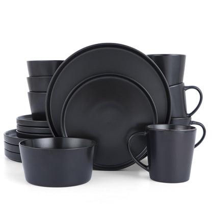 Hearth · NH 01-04 — Matte Stoneware Dinner Set (Charcoal)