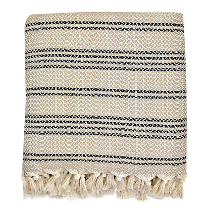 Turkish Cotton Woven Stripe Throw — Fell NH-1538