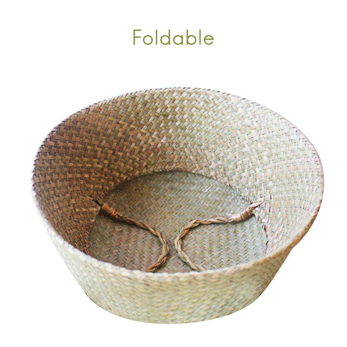 Foldable Seagrass Storage Basket — Sedge NH-924