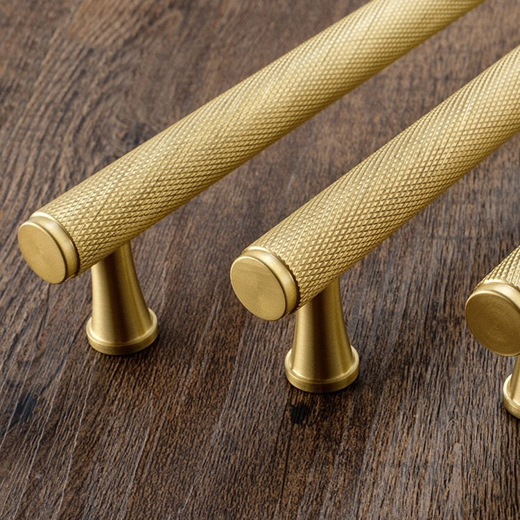 Pure Copper Drawer Pull Handles, Cabinet and Wardrobe Hardware — Meridian NH-951