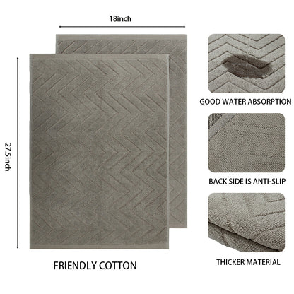 Cotton Bath Mat, Non-Slip in Two Sizes — Bask NH-990