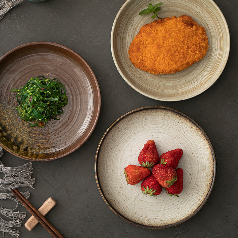 Stoneware Ceramic Plate 18cm, Microwave Safe — Marmo NH-604