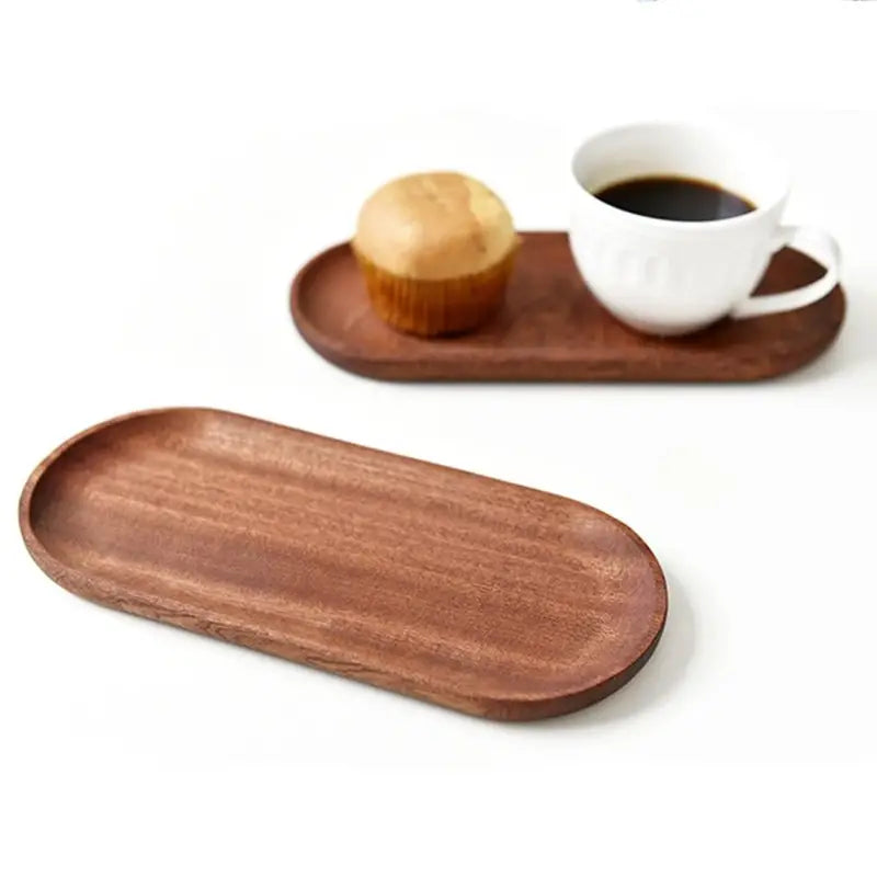 Walnut Serving Plate, Solid Wood — Vessel NH-447