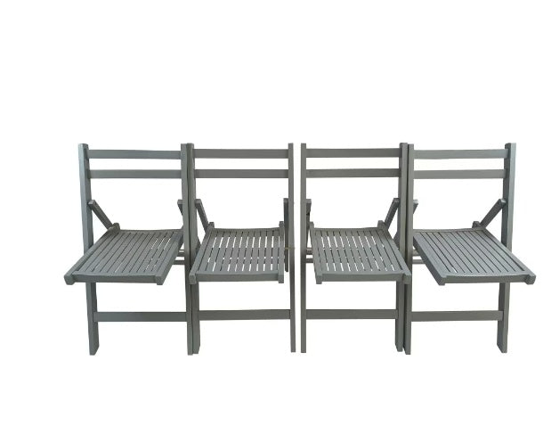 Solid Wood Folding Chairs, Set of Four — Loggia NH-1627