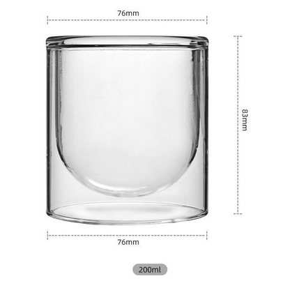 Double Wall Borosilicate Glass Candle Cup, 200 or 400 ml — Atrium NH-673