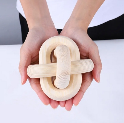Wooden Knot Sculpture, Hand Carved 12cm — Atrium NH-399