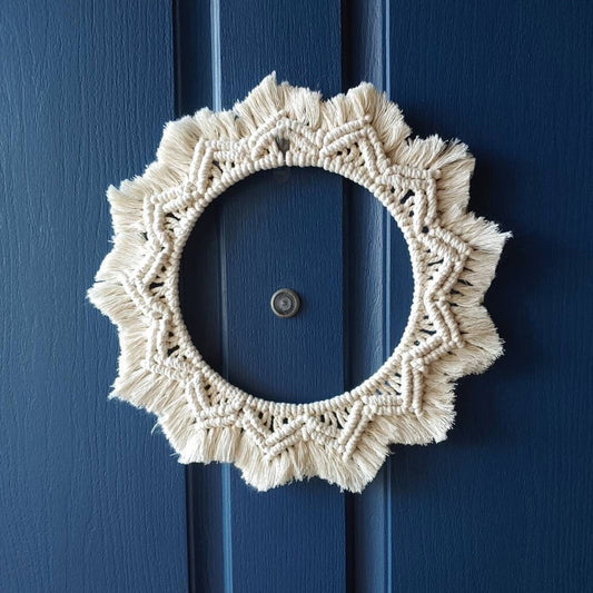 Handwoven Framed Wall Mirror — Weave NH-1576