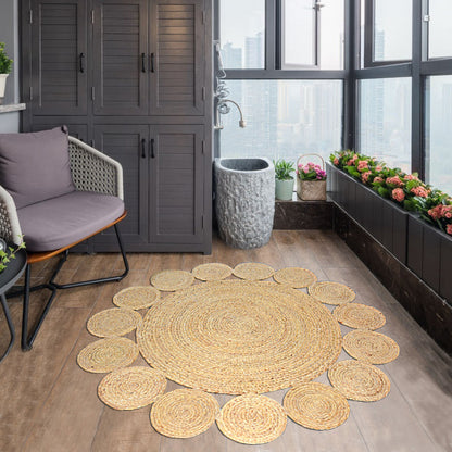 Natural Jute Area Rug — Loom NH-1527