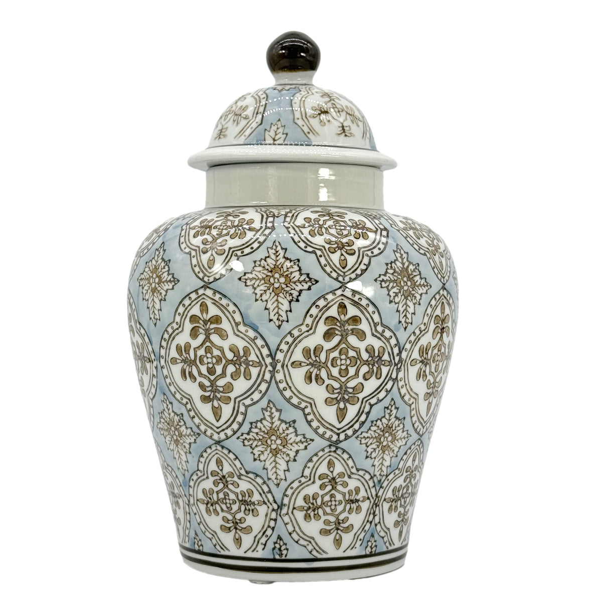 Hand-Painted Ceramic Ginger Jar with Lid, 30cm — Ceres NH-1599