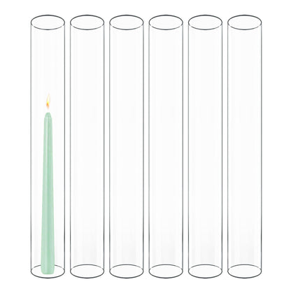 Hurricane Glass Candle Shades, Set of Six 36cm — Verre NH-1403