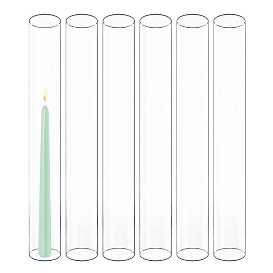 Hurricane Glass Candle Shades, Set of Six 36cm — Verre NH-1403