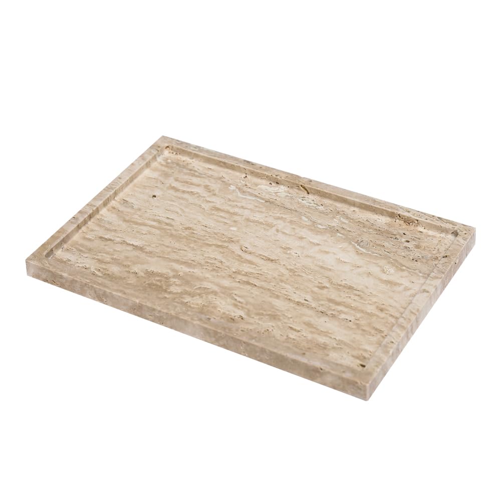 Travertine Stone Tray, 30 x 20cm — Marmo NH-1401