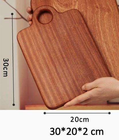 Walnut or Beech Serving Board, Irregular Edge 33.5cm — Grove NH-418