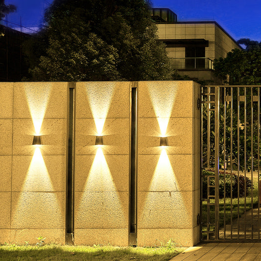 Solar Wall Light, Twin Beam Waterproof — Beacon NH-1343