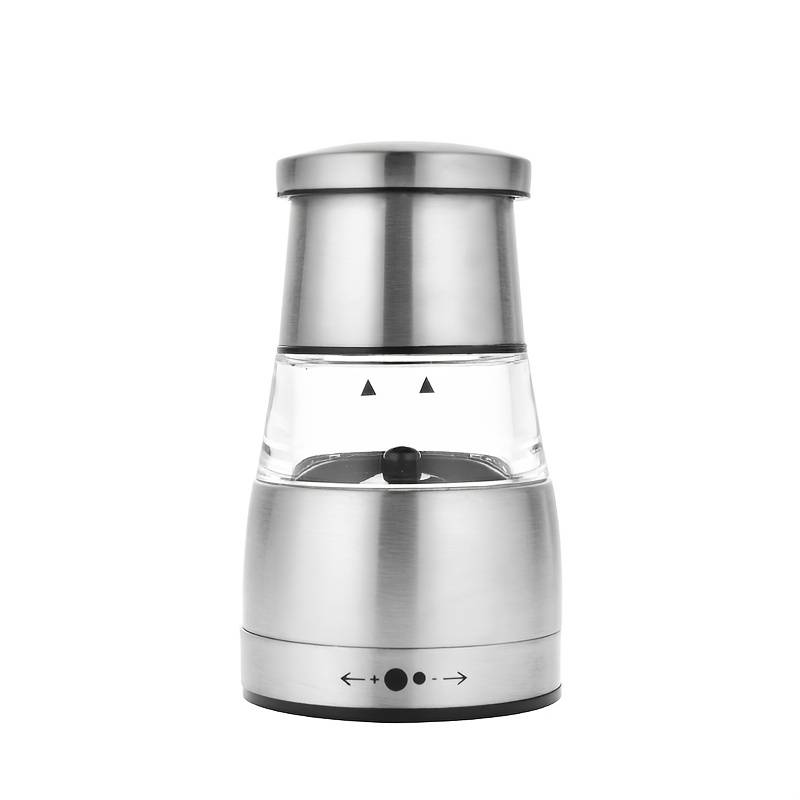 Salt and Pepper Grinder Mill, Stainless Steel and Glass — Marrow NH-1117