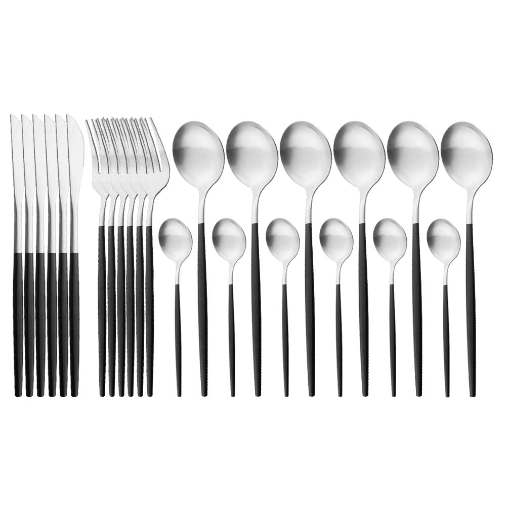 Matte Stainless Flatware Set — Linea NH-1554